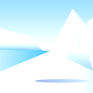 Iceberg snow. Free illustration for personal and commercial use.