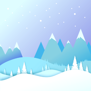 Icy peaks. Free illustration for personal and commercial use.