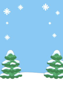 Two christmas trees. Free illustration for personal and commercial use.
