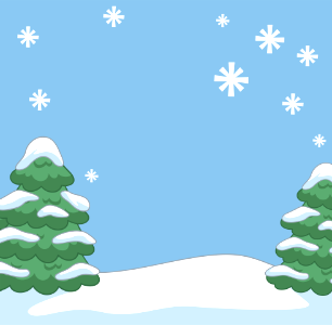 Two christmas trees. Free illustration for personal and commercial use.