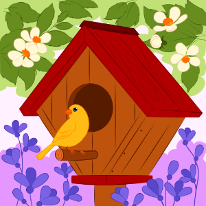 Birdhouse. Free illustration for personal and commercial use.
