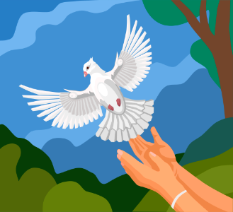 Dove. Free illustration for personal and commercial use.