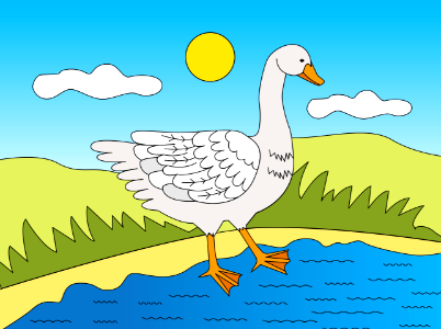 Goose. Free illustration for personal and commercial use.