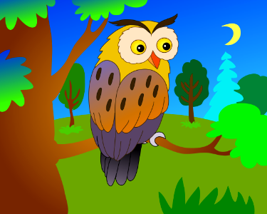 Owl. Free illustration for personal and commercial use.