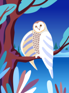 Owl. Free illustration for personal and commercial use.