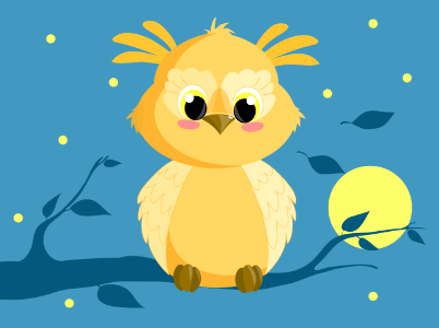 Owl. Free illustration for personal and commercial use.