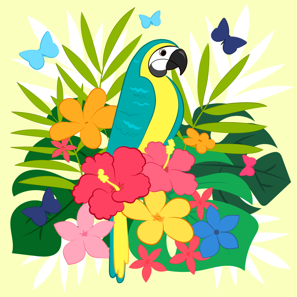 Parrot. Free illustration for personal and commercial use.
