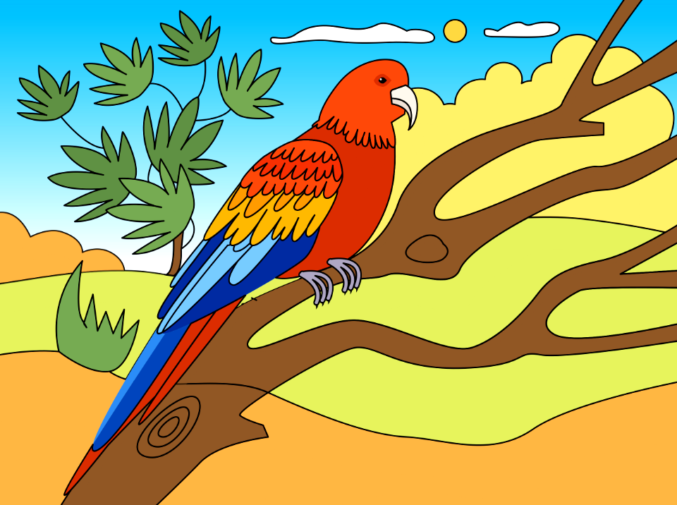 Parrot. Free illustration for personal and commercial use.
