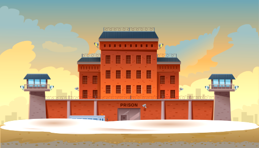 Prison. Free illustration for personal and commercial use.