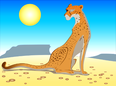 Cheetah. Free illustration for personal and commercial use.