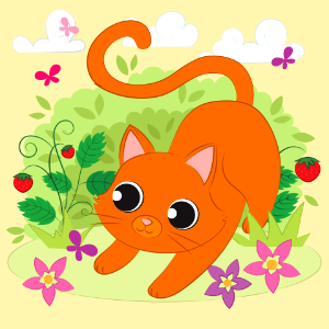 Kitten. Free illustration for personal and commercial use.