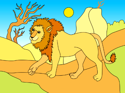 Lion. Free illustration for personal and commercial use.