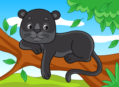 Panther. Free illustration for personal and commercial use.