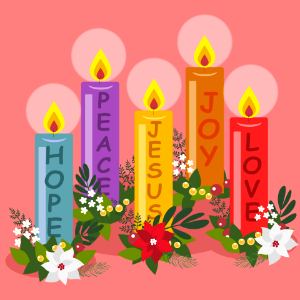 Advent color. Free illustration for personal and commercial use.