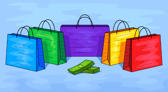 Sale shopping. Free illustration for personal and commercial use.