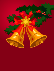 Christmas bell. Free illustration for personal and commercial use.