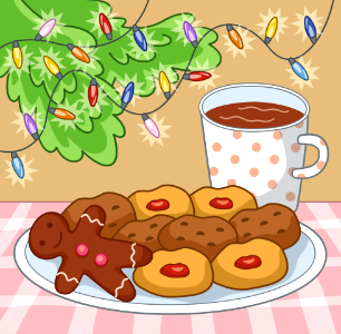 Christmas cookies. Free illustration for personal and commercial use.
