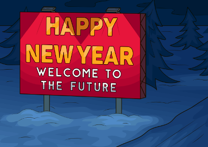 Happy new year. Free illustration for personal and commercial use.