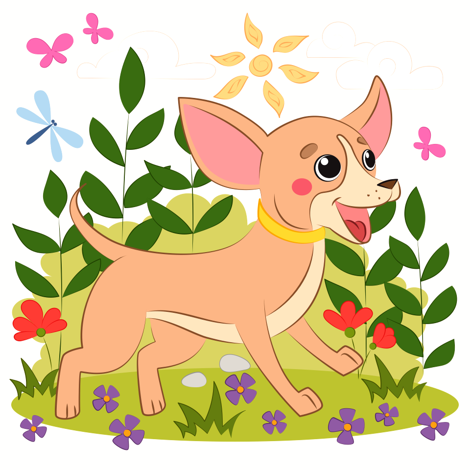 Chihuahua. Free illustration for personal and commercial use.