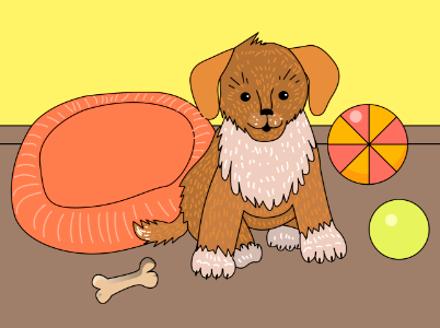 Puppy. Free illustration for personal and commercial use.