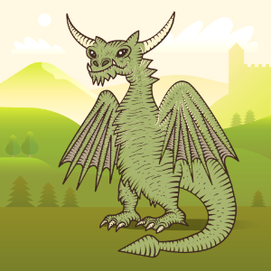 Dragon. Free illustration for personal and commercial use.