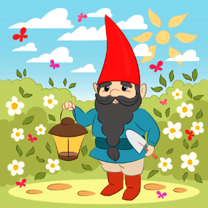 Gnome. Free illustration for personal and commercial use.
