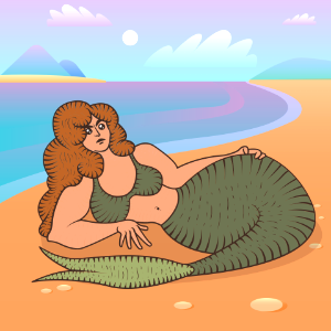 Mermaid. Free illustration for personal and commercial use.
