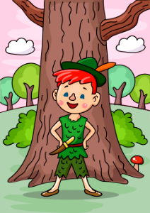 Peter Pan. Free illustration for personal and commercial use.