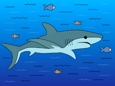 Shark. Free illustration for personal and commercial use.