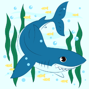 Shark. Free illustration for personal and commercial use.