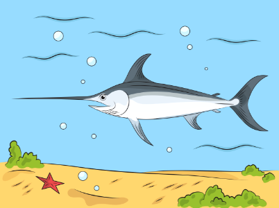 Swordfish. Free illustration for personal and commercial use.