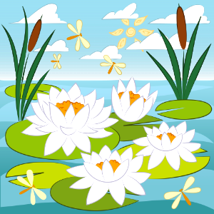 Lily pad. Free illustration for personal and commercial use.