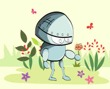 Robot Flower Technology Future. Free illustration for personal and commercial use.