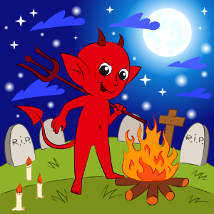 Little devil. Free illustration for personal and commercial use.