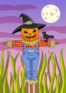 Scarecrow. Free illustration for personal and commercial use.