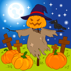 Scarecrow. Free illustration for personal and commercial use.