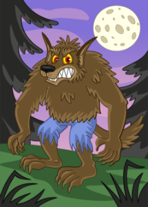 Werewolf. Free illustration for personal and commercial use.
