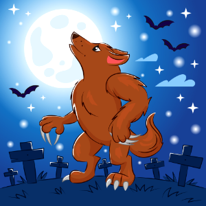 Werewolf. Free illustration for personal and commercial use.