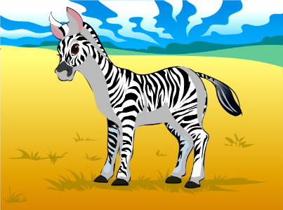 Zebra. Free illustration for personal and commercial use.