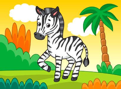 Zebra. Free illustration for personal and commercial use.