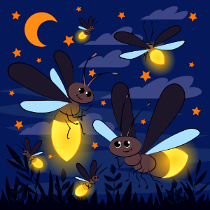Firefly. Free illustration for personal and commercial use.