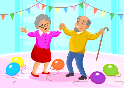 Retirement party. Free illustration for personal and commercial use.