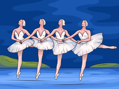 Russian-State-Ballet-Swan-Lake. Free illustration for personal and commercial use.