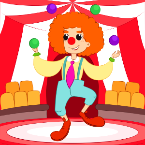 Clown. Free illustration for personal and commercial use.