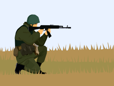 Soldier. Free illustration for personal and commercial use.