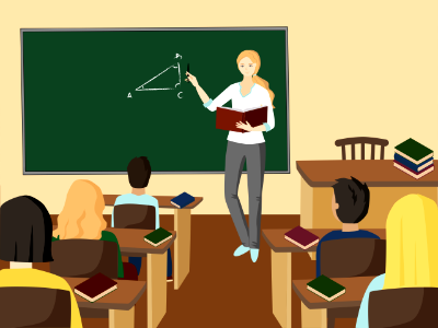 Teacher. Free illustration for personal and commercial use.