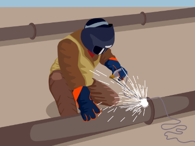 Welding. Free illustration for personal and commercial use.