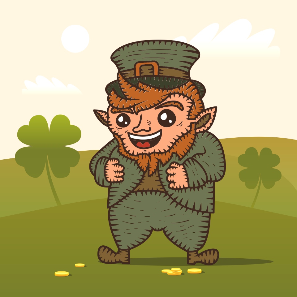 Leprechaun. Free illustration for personal and commercial use.