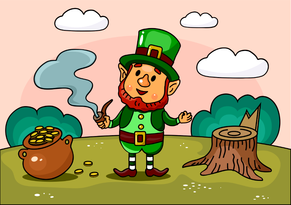 Leprechaun. Free illustration for personal and commercial use.