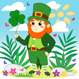 Leprechaun. Free illustration for personal and commercial use.